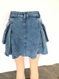 Casual Denim Slim Mini Skirt LX-3549