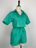 Short Sleeve Shirt And Shorts Two Piece Set GWDS-230522