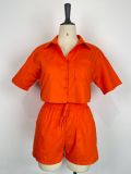 Short Sleeve Shirt And Shorts Two Piece Set GWDS-230522