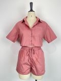 Short Sleeve Shirt And Shorts Two Piece Set GWDS-230522