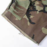 Casual Letter Patch Camouflage Shorts LSD-1335