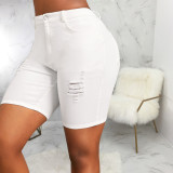 Fashion High Waist Denim Holes Short HSF-HSF2696