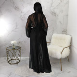 Sexy See Through Bat Long Sleeve Pants Set YF-10560