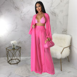 Sexy See Through Bat Long Sleeve Pants Set YF-10560
