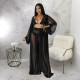 Sexy See Through Bat Long Sleeve Pants Set YF-10560