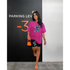 Cartoon Print O Neck Two Piece Set HGL-9009050
