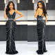 Sexy Hot Drilling Backless Sling Maxi Dress BY-6388