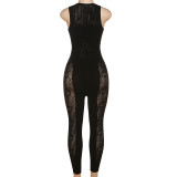 Sexy Hollow Out Tight Jumpsuits XEF- W23Q30955