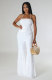 Casual Fashion Solid Halter Jumpsuit XHXF-8671