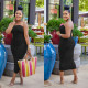 Solid Color Pleated Tube Tops Dress BY-6585