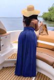 Sexy Hollow Backless Tie Split Maxi Dress GYLY-10177
