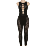Sexy Hollow Out Tight Jumpsuits XEF- W23Q30955