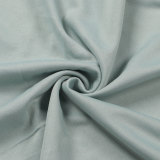 Sexy Wrap Chest Lantern Sleeve Two Piece Skirts Set NY-10518