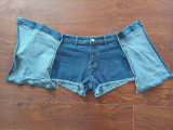 Fashion Denim Aprons Patchwork Shorts MEM-88504