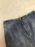 Fashion Slit Tassel Denim Long Skirt LSD-1386