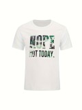 Summer Letter Print Short Sleeve T Shirt SH-390562