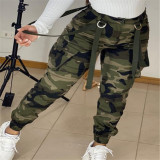 Plus Size Camouflage Print Casual Pants GSMJ-2234