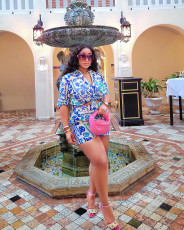 Casual Print Long Sleeve Shirt And Shorts Two Piece Set HMS-5577
