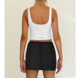 Casual Solid Color Pleated Skirts ASL-6688