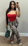 Casual Print High Waist Loose Pants GSMJ-S6917