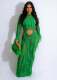 Knits Hollow Out Tassel Sequin Beach Maxi Dress CM-8691