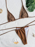 Sexy Tie Up Bikinis Three Piece Swimsuit CASF-6599