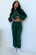 Solid Long Sleeve Hooded Plush Sweatshirt 2 Piece Set SSNF-211333