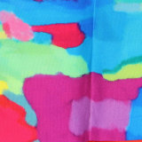 Plus Size Colorful Print Long Sleeve Shirt Dress HNIF-TK018