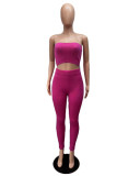 Solid Knit Sweater Slim Cardigan Three Piece Set QXTF-8207