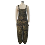 Hip Hop Loose Camouflage Overalls Jumpsuit AIL-248