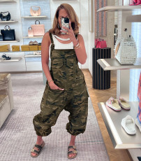 Hip Hop Loose Camouflage Overalls Jumpsuit AIL-248