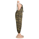 Hip Hop Loose Camouflage Overalls Jumpsuit AIL-248
