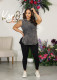 Casual Print Sleeveless Sport Two Piece Pant Set WAF-77622