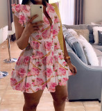 Fashion Print Sleeveless Mini Dress OMY-11020