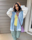 Color Blocking Long Sleeve Knits Jacket Coats TR-1276