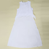 Solid Color Short Front Long Back Trailing Top NY-10548