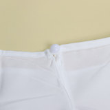 Solid Color Short Front Long Back Trailing Top NY-10548