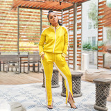 Casual Patchwork Off Shoulder Sport Pants Suit SFY-2342
