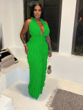 Sexy Wrap Chest Halter High Waist Jumpsuit GFDY-1261