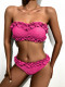 Sexy Solid Color Tube Tops Bikinis 2 Piece Set CASF-6609