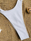 Solid Color Backless Bandage One Piece Swiimsuit CASF-6595