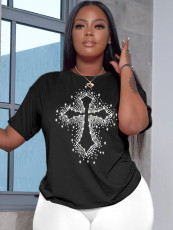 Print Hot Drill Short Sleeve T-shirt SH-S390516