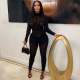 Fashion Long Sleeve Woolen Knit Jumpsuit OSM-4402