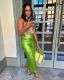 Fashion Zipper Slit Slim Leather Skirt OLYF-OL6130