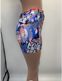 Fashion Print Mini Skirt GDNY-1041