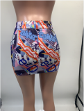Fashion Print Mini Skirt GDNY-1041