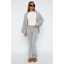 Casual Solid Color Slim Flare Pants ASL-6686