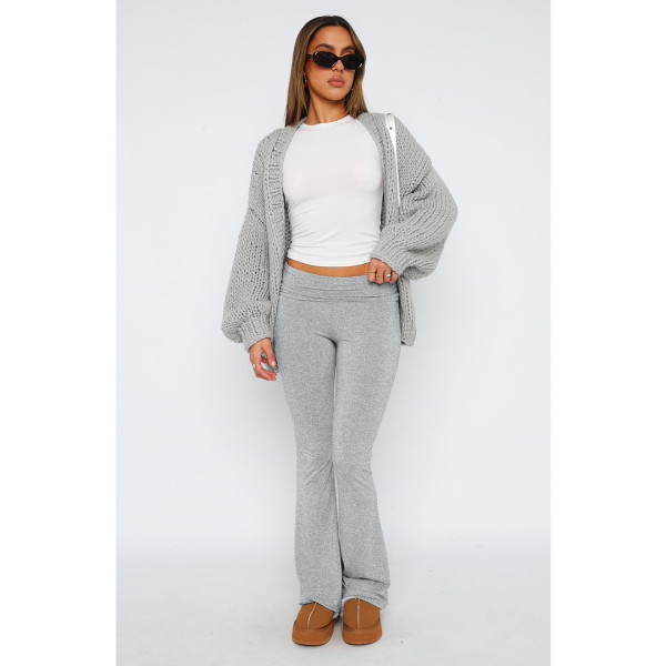 Casual Solid Color Slim Flare Pants ASL-6686