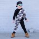 Kids Boy Color Block Hooded Sport Two Piece Set GYMF-113