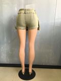 Fake Two-piece Jeans Shorts Pleated Skirt LX-6001